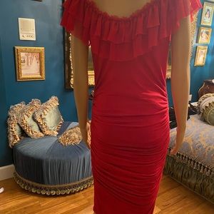 Very sexy red summer dress